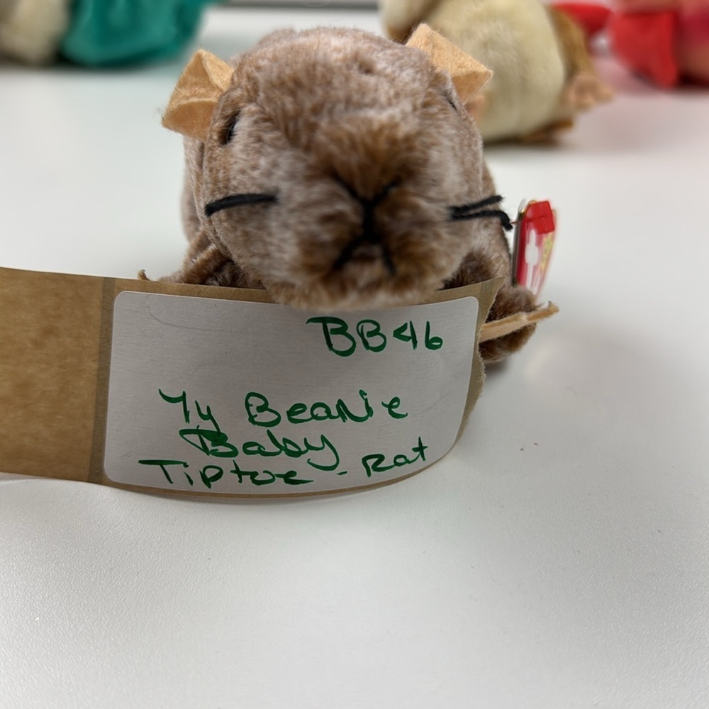 Vintage Ty Beanie Baby TIPTOE the RAT 1999 Collectible - Picture 7 of 7